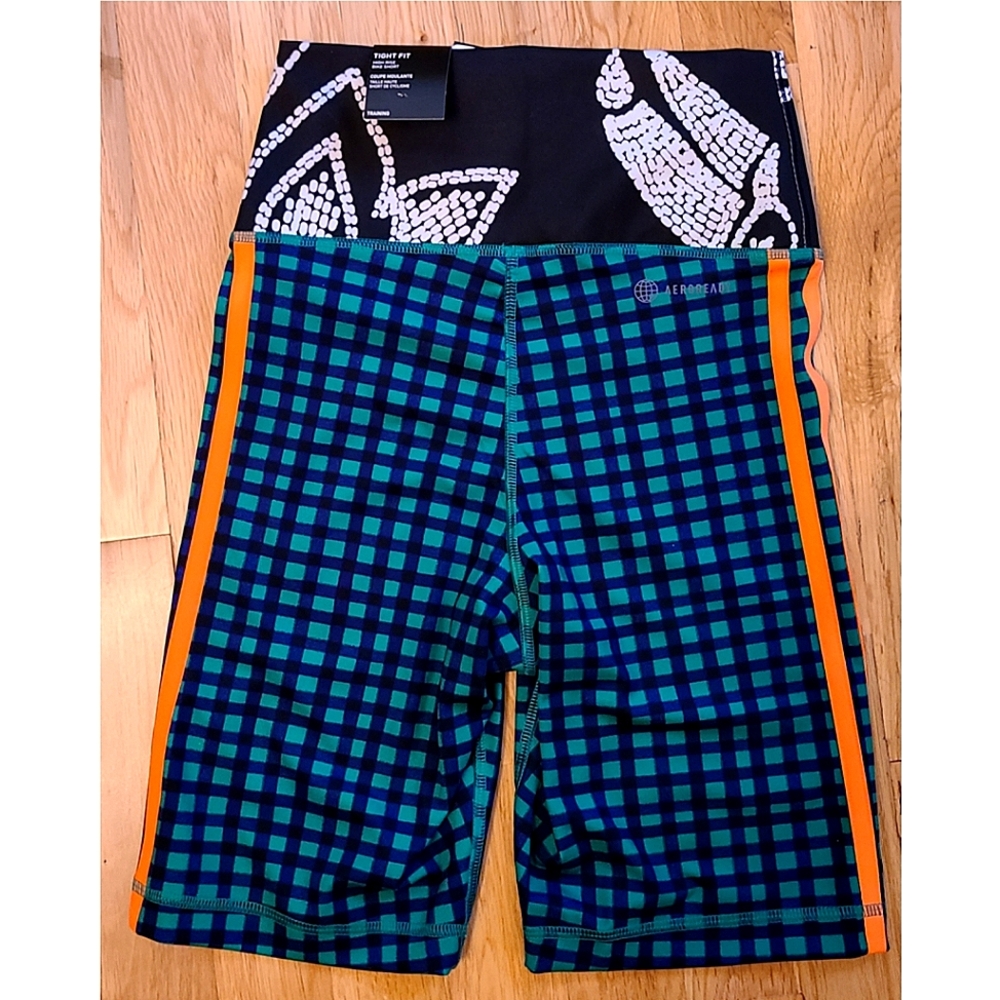 New Adidas x FARM Rio Bike Shorts Size XS - Picture 8 of 15